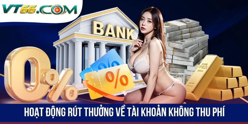 Hoạt động rút thưởng về tài khoản không thu phí