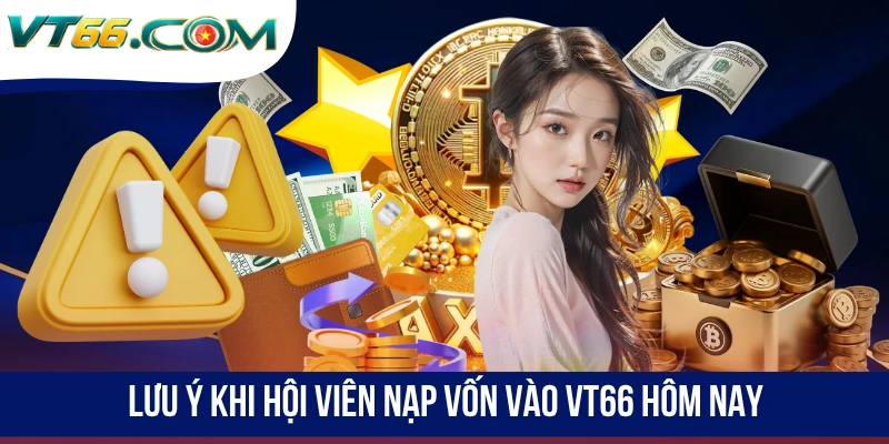 Lưu ý khi hội viên nạp vốn vào VT66 hôm nay